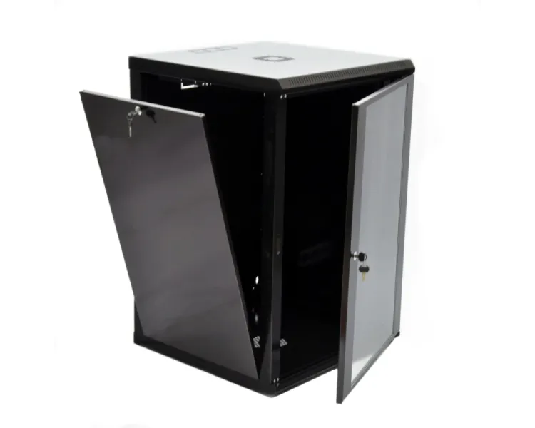 UA-MGSWL186B Шафа 19"18U, 600x600x907мм (Ш*Г*В), економ, акрилове скло, чорна