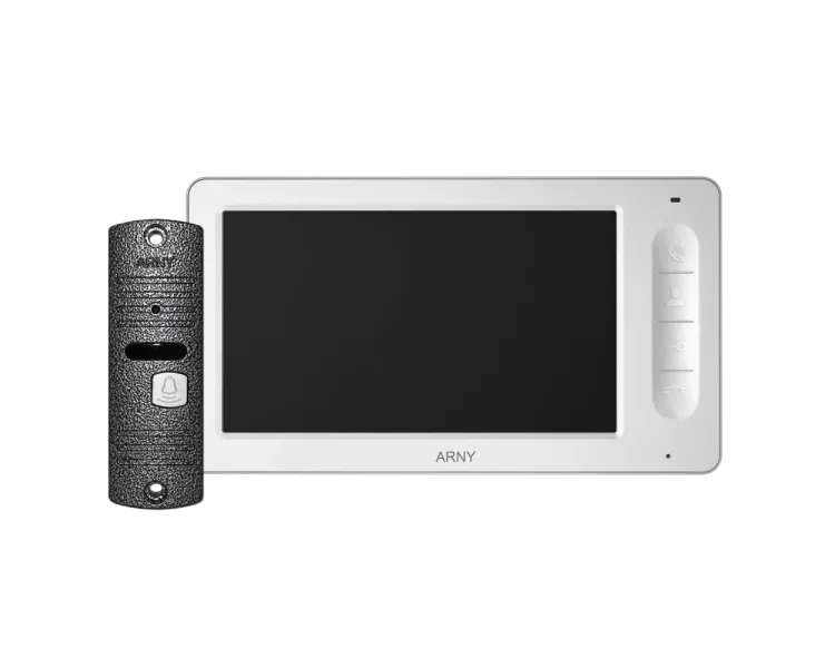 AVD-7005 Комплект відеодомофону білий/сірий