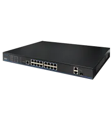 UTP3218TS-PSB 16 портів 10/100 Мбіт/с PoE+ 2 порти Gigabit RJ-45 (1 порт комбінований SFP)