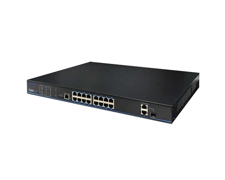 UTP3218TS-PSB 16 портів 10/100 Мбіт/с PoE+ 2 порти Gigabit RJ-45 (1 порт комбінований SFP)