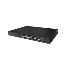 UTP3226TS-PSB 24 порти 10/100 Мбіт/с PoE+ 2 порти Gigabit RJ-45 (1 порт комбінований SFP)