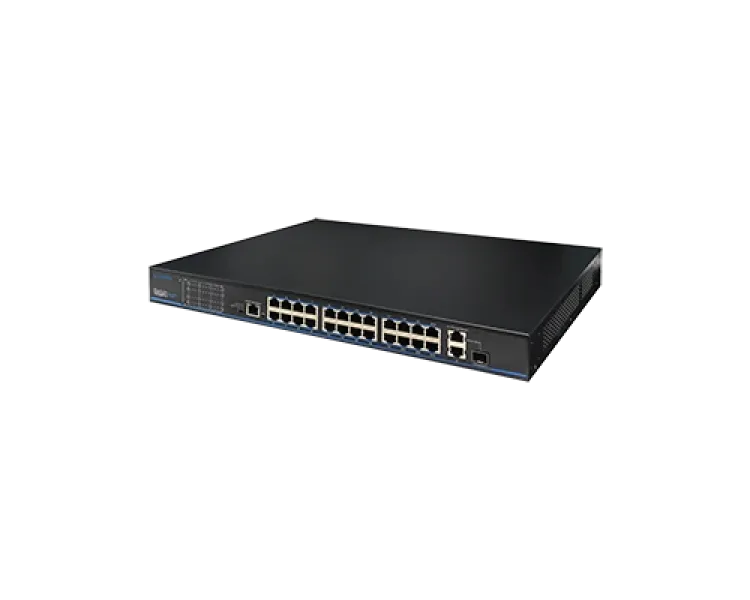 UTP3226TS-PSB 24 порти 10/100 Мбіт/с PoE+ 2 порти Gigabit RJ-45 (1 порт комбінований SFP)