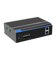 UTP7202GE-POE Промисловий 2-портовий некерований комутатор Gigabit+2*SFP (12-48 В)
