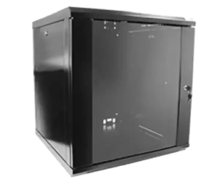 Hypernet WMNC-12U-FLAT- BLACK Шафа коммутаційна настінна 12U 600x450 розбірна