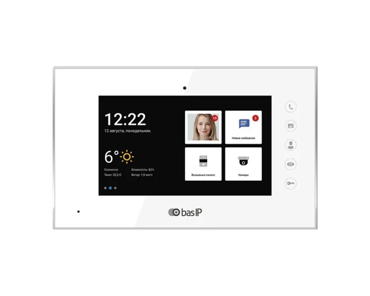 AS-IP AQ-07LA white (BAS-IP) Відеодомофон