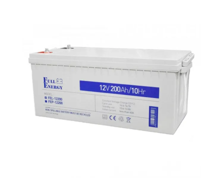 Full Energy FEL-12200 200А•г 12В гелева Свинцево-кислотна акумуляторна батарея