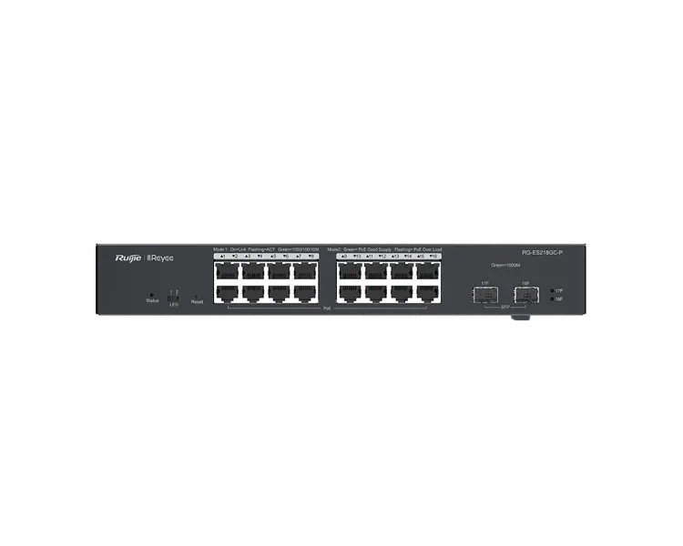 Ruijie RG-ES218GC-P 18-портовий гігабітний інтелектуальний POE комутатор