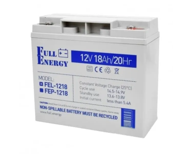 Full Energy FEL-1218 18 А•г 12В Свинцево-кислотна акумуляторна батарея
