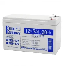 Full Energy FEL-127 7А•г 12В гелева Свинцево-кислотна акумуляторна батарея