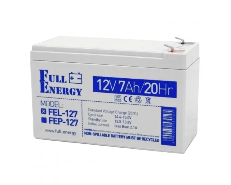Full Energy FEL-127 7А•г 12В гелева Свинцево-кислотна акумуляторна батарея
