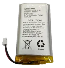 Ajax Hub, Hub Plus, Hub 2, Rex 3,7V 2000mAh 7.4Wh (XK-953562) Акумулятор двопіновий