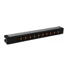PDU Legrand 19' 16А Блок розподілу живлення 10 розеток С13 клемний блок