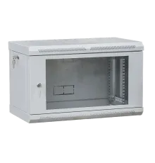 VAGO TC Шафа телекомунікаційна 19", настінна 9U (505х600х600) двері акріл, сіра