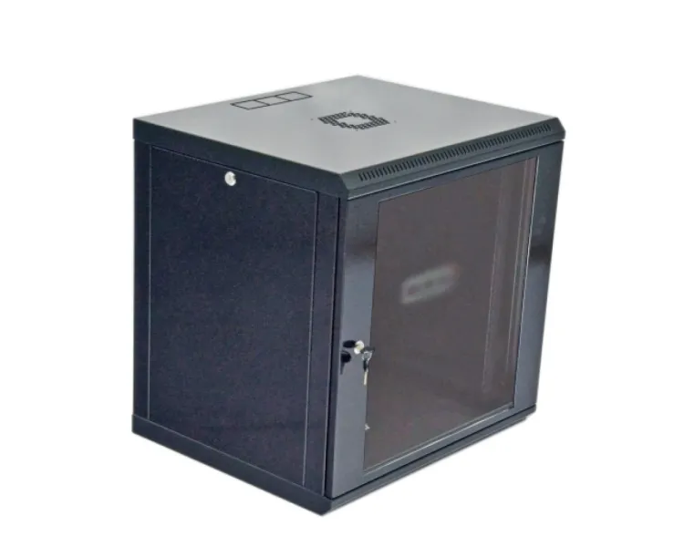 19"12U, 600x600x640мм Шафа економ,акрилове скло, чорна
