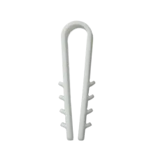 Дюбель Ziplex ялинка кругла d 6 біла (100 шт)
