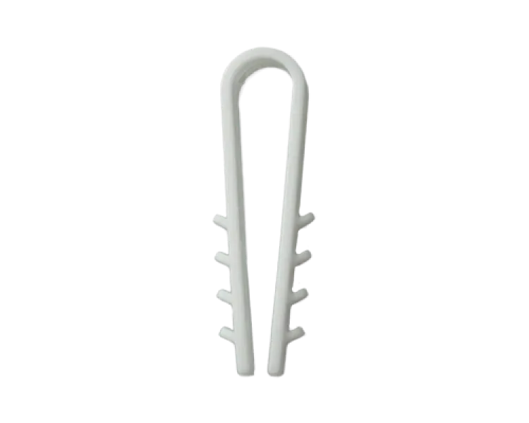 Дюбель Ziplex ялинка кругла d 6 біла (100 шт)