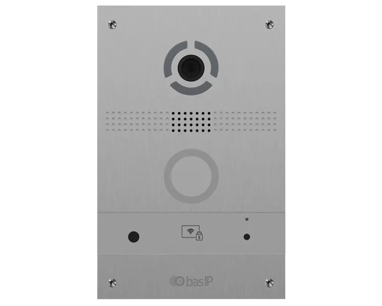 Bas-IP AV-08FB silver IP панель виклику з розпізнаванням облич і зчитувачем UKEY