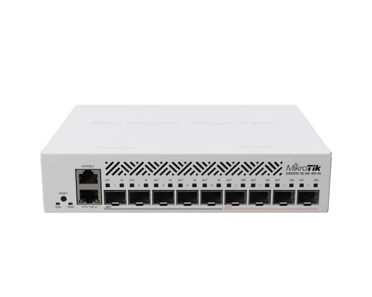 MikroTik CRS310-1G-5S-4S+IN 10G SFP+ Комутатор 9 портів керований