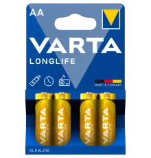 AA VARTA LONGLIFE BLI 4 ALKALINE Батарейка