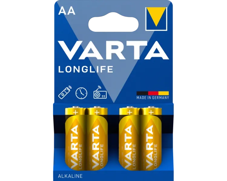 AA VARTA LONGLIFE BLI 4 ALKALINE Батарейка