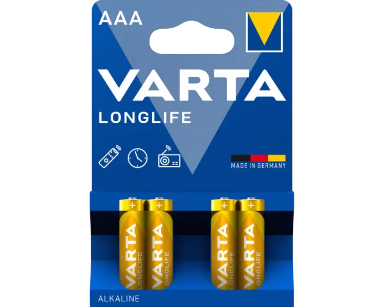 VARTA LONGLIFE BLI 4 ALKALINE Батарейка AAA