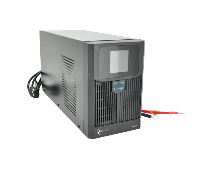 RITAR RTSW-1500 LCD 1500ВА 12В ДБЖ з правильною синусоїдою під зовнішній АКБ