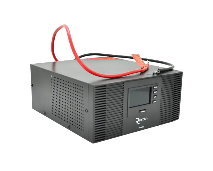 RITAR RTSWrl-600 600ВА 12В ДБЖ з правильною синусоїдою під зовнішній АКБ з перемикачем струму 10 і 20A