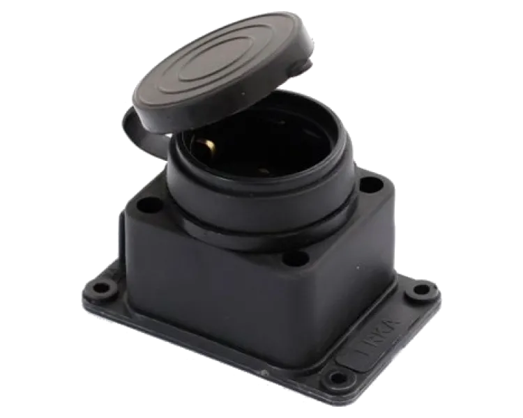 ERKA 6001 Колодка одинарна з заглушкою 1*16 (каучук)