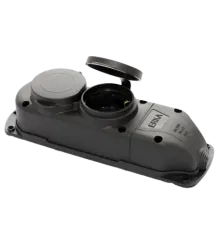 ERKA 6002 Колодка подвійна із заглушкою 2*16 (каучук)