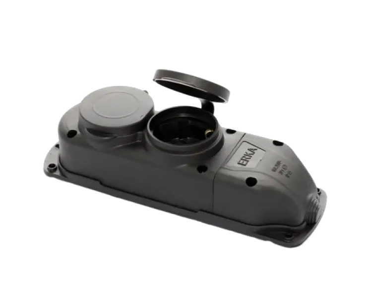 ERKA 6002 Колодка подвійна із заглушкою 2*16 (каучук)
