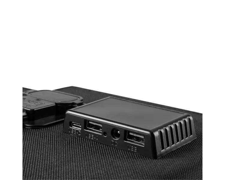 Neo Tools 120Вт Сонячна панель, регулятор напруги, USB-C та 2xU