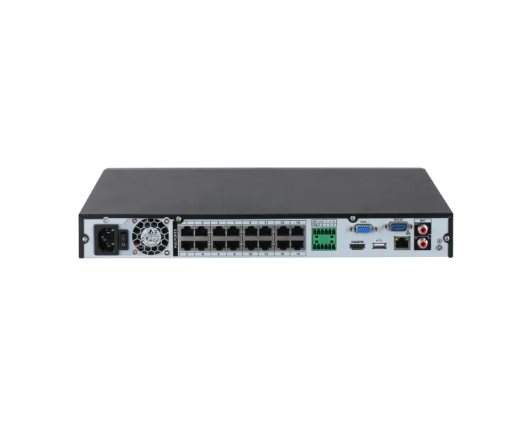 DHI-NVR2216-16P-I2 16-канальний 1U PoE 2HDD WizSense Відеореєстратор Dahua