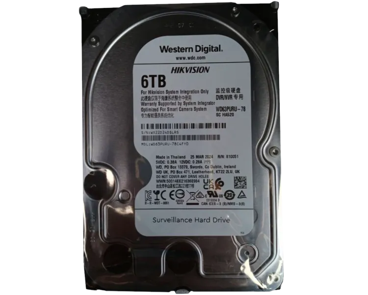 Western Digital WD63PURU-78 6Тб Жорсткий диск внутрішній