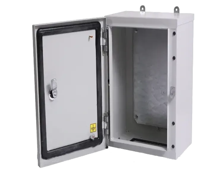 BOX Wall - BW t=1,0-(300х400х150) ІP54 У2 Бокс монтажний навісний без панелі, 063, сірий, з лючком