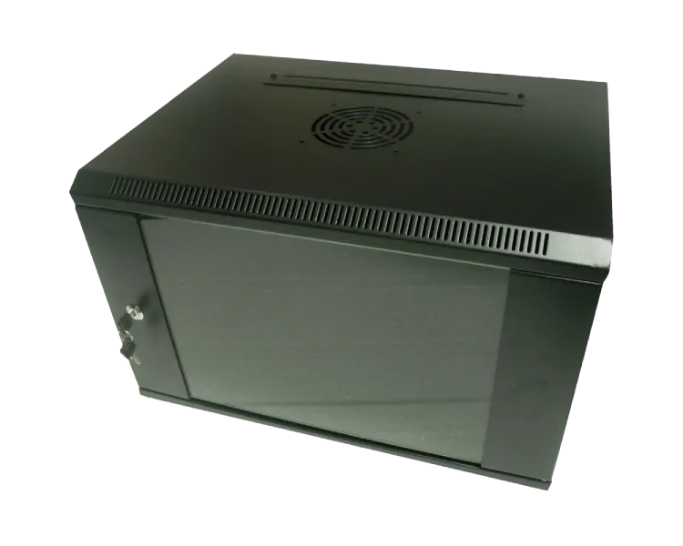 Hypernet WMNC-9U-FLAT-AC-BLACK Шафа коммутаційна настінна 9U 600x450