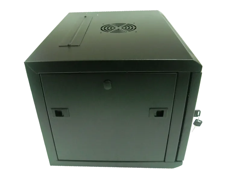 Hypernet WMNC-9U-FLAT-AC-BLACK Шафа коммутаційна настінна 9U 600x450