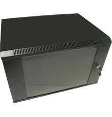 Hypernet WMNC66-9U-FLAT-AC-BLACK Шафа комутаційна настінна 9U 600x600 розбірна