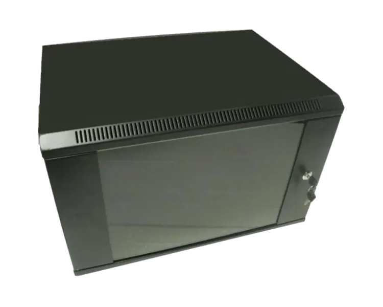 Hypernet WMNC66-9U-FLAT-AC-BLACK Шафа комутаційна настінна 9U 600x600 розбірна