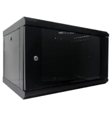 Hypernet WMNC-6U-FLAT-AC-BLACK Шафа коммутаційна настінна 6U 600x450 розбірна