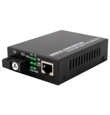 TelStream MC-218/520SC Медіаконвектор (1550TX&1310RX, 10/100/1000, 20км SC)