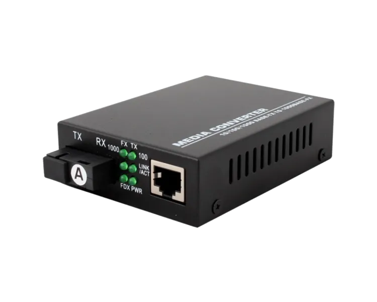 TelStream MC-218/520SC Медіаконвектор (1550TX&1310RX, 10/100/1000, 20км SC)