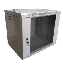 Hypernet WMNC66-9U-FLAT-AC Шафа коммутаційна настінна 9U 600x600 розбірна
