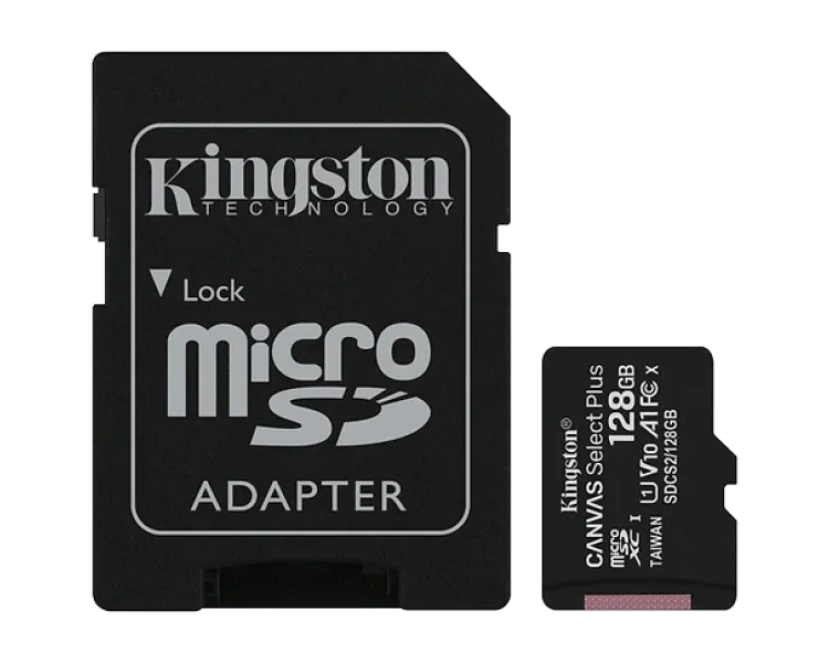 Kingston (SDCS2/128GB) 128Гб microSDXC U1 V10 A1 Карта пам’яті