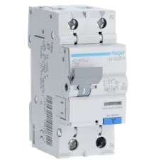 Hager 1+N С25/30mA 6кА, тип-A AD975J Дифавтомат