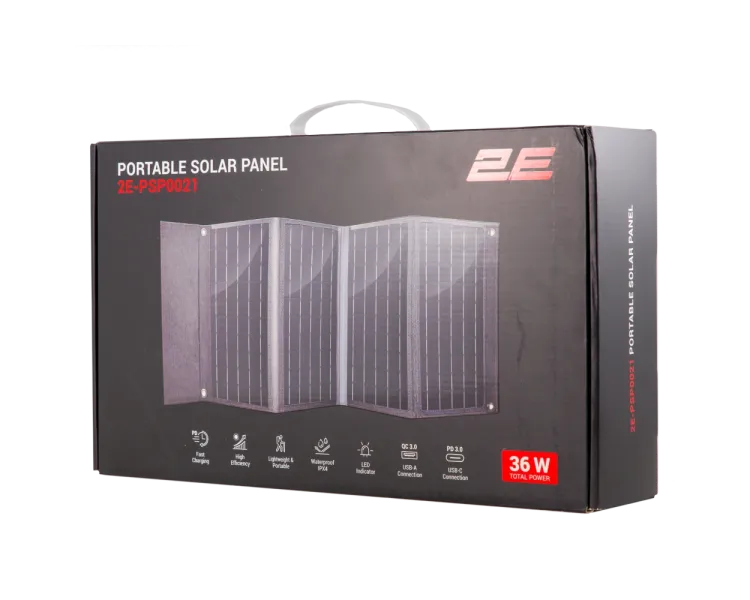 2E 36 Вт портативна USB-C 20W, USB-A 18W5 x 160 Сонячна панель