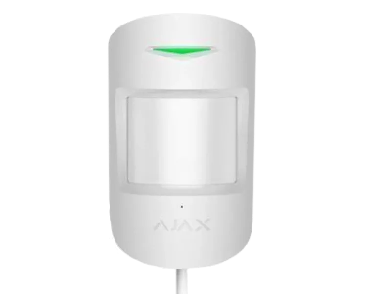 Дротовий сповіщувач руху та розбиття скла Ajax Superior CombiProtect white Fibra