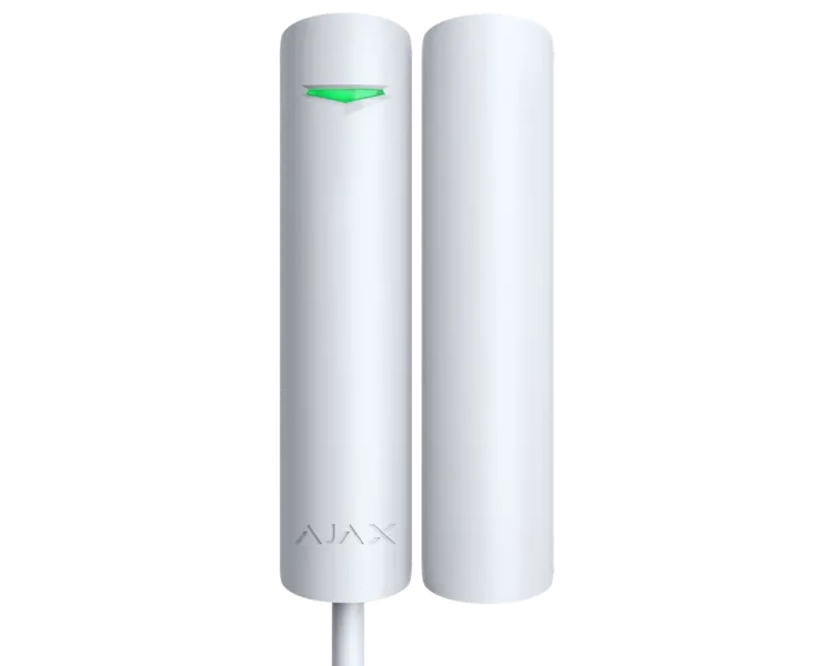 Дротовий магнітоконтактний сповіщувач Ajax Superior DoorProtect white Fibra