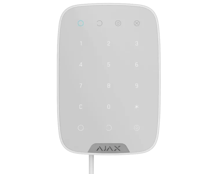 Дротова сенсорна клавіатура Ajax Superior Keypad white Fibra