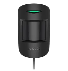 Дротовий сповіщувач руху та розбиття скла Ajax Superior CombiProtect black Fibra