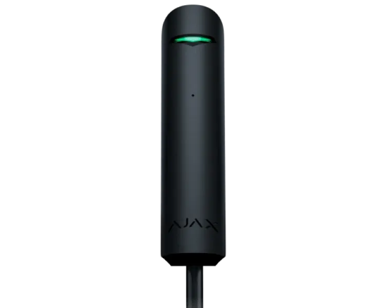 Дротовий оповіщувач розбиття скла Ajax Superior GlassProtect black Fibra